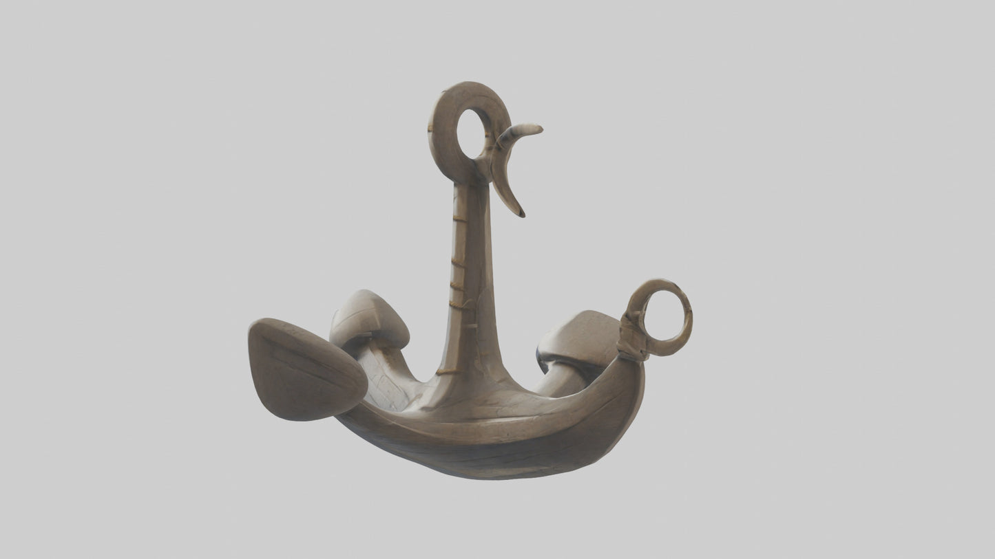 Cartoon Boat Anchor model 3D model