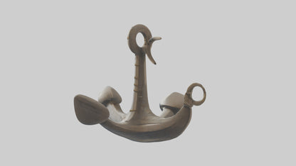 Cartoon Boat Anchor model 3D model