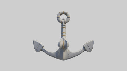 Cartoon Boat Anchor model 3D model