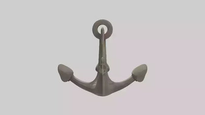 Cartoon Boat Anchor model 3D model