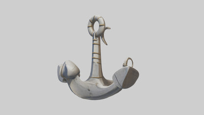 Cartoon Boat Anchor model 3D model