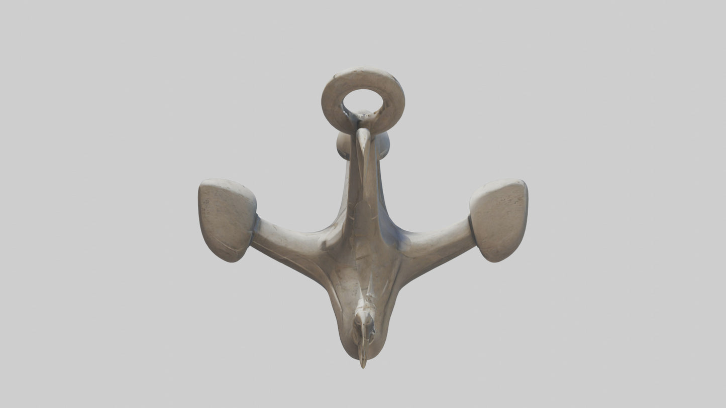 Cartoon Boat Anchor model 3D model