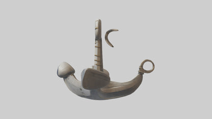 Cartoon Boat Anchor model 3D model