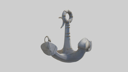 Cartoon Boat Anchor model 3D model
