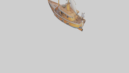 Cartoon Boat model 3D model