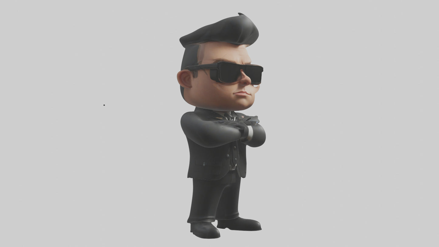 Cartoon Bodyguard model 3D model