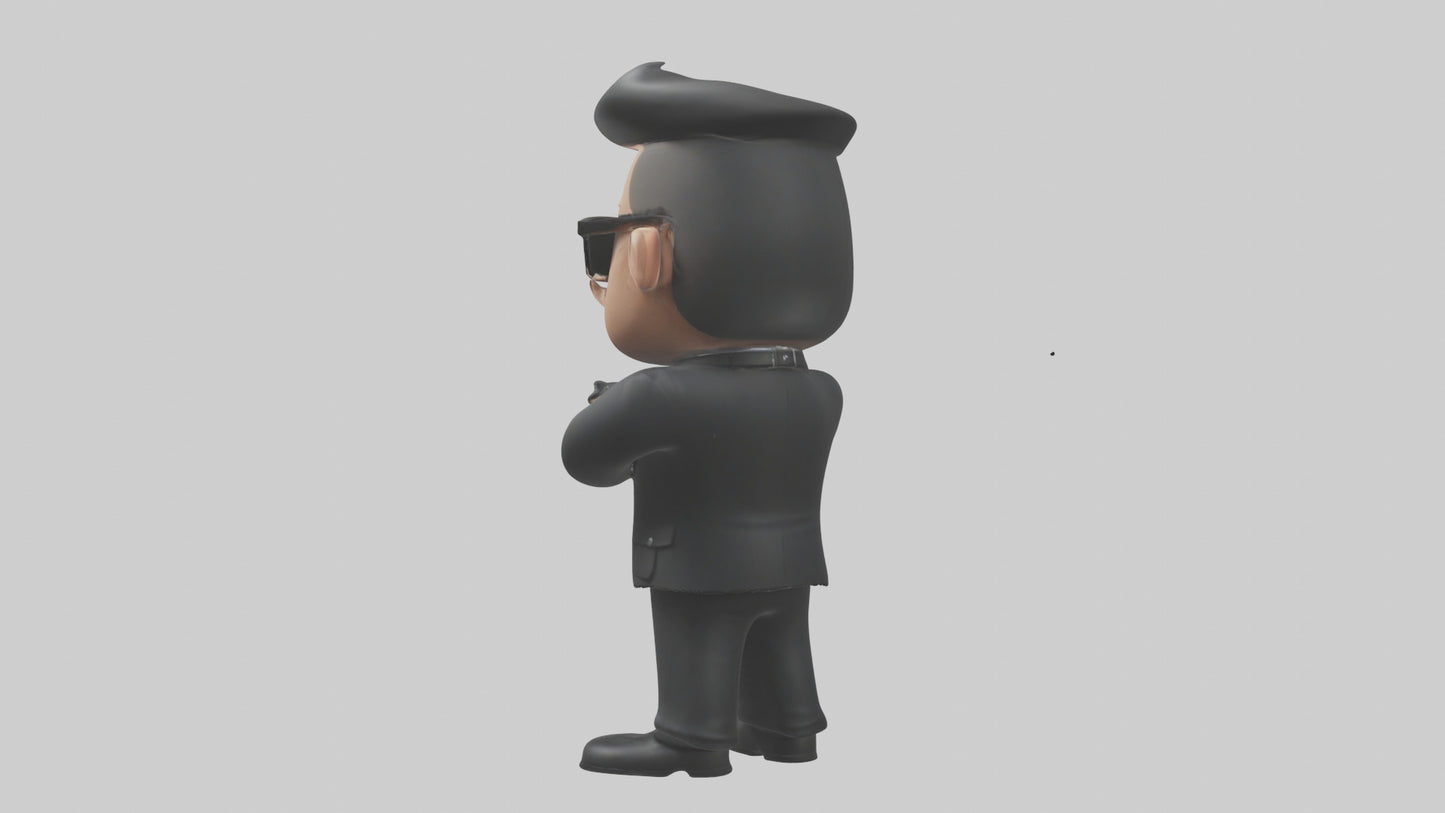 Cartoon Bodyguard model 3D model