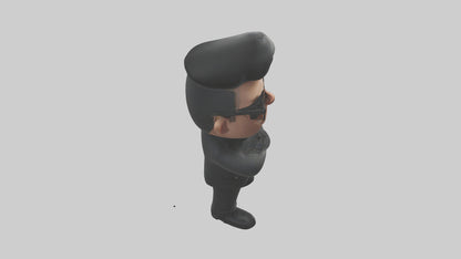 Cartoon Bodyguard model 3D model