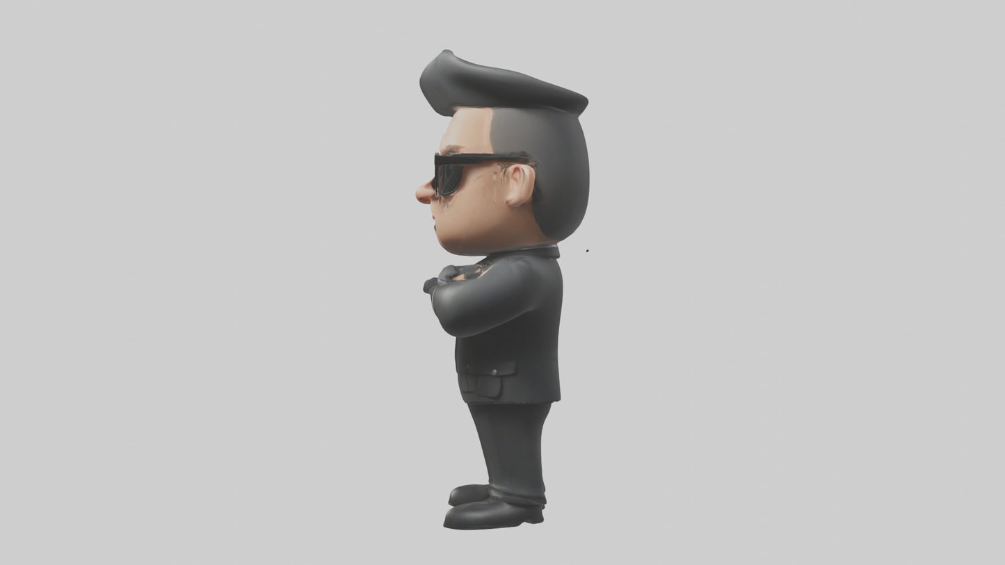 Cartoon Bodyguard model 3D model