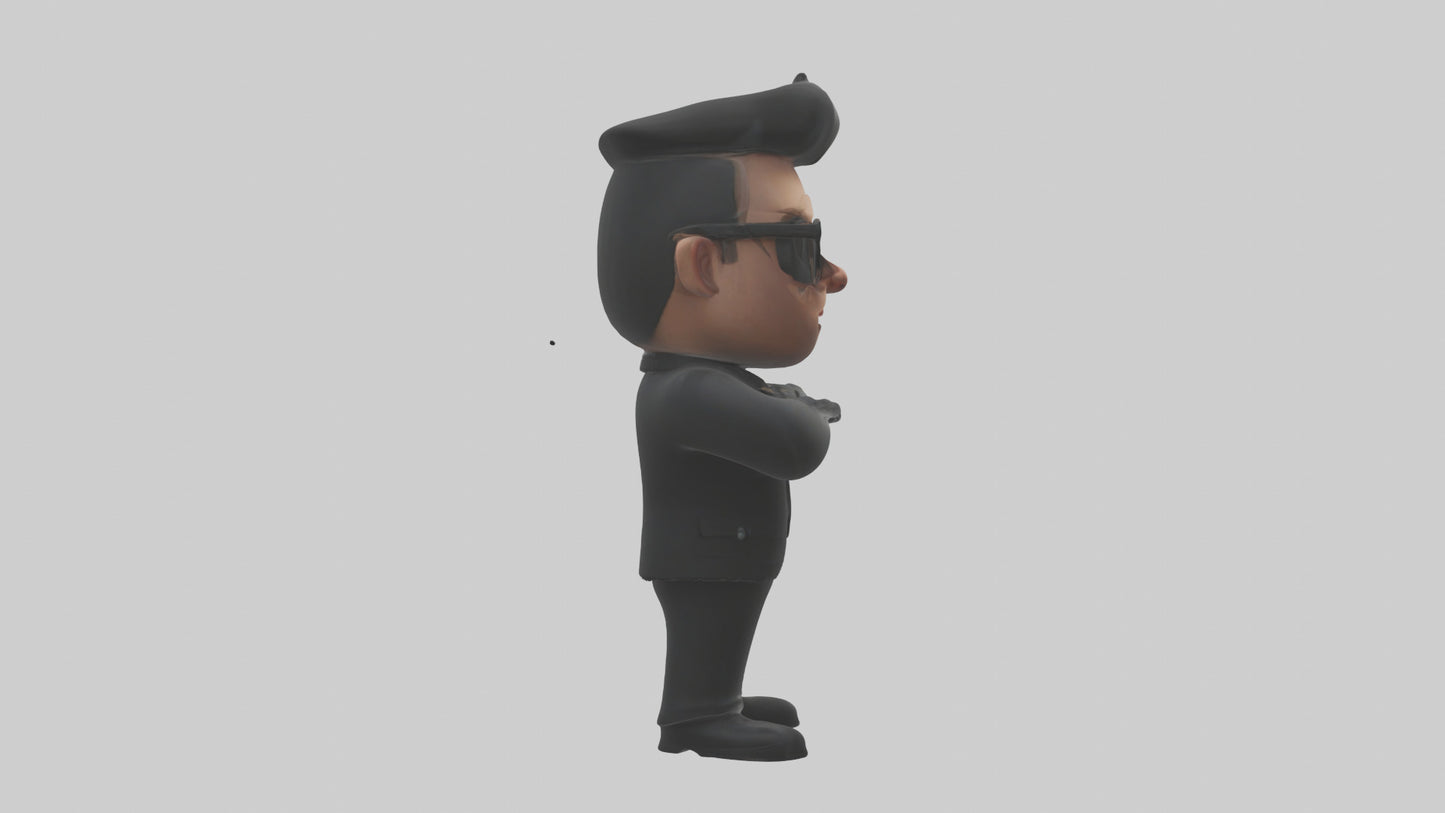 Cartoon Bodyguard model 3D model