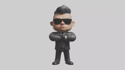 Cartoon Bodyguard model 3D model