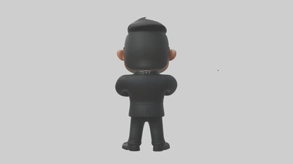 Cartoon Bodyguard model 3D model