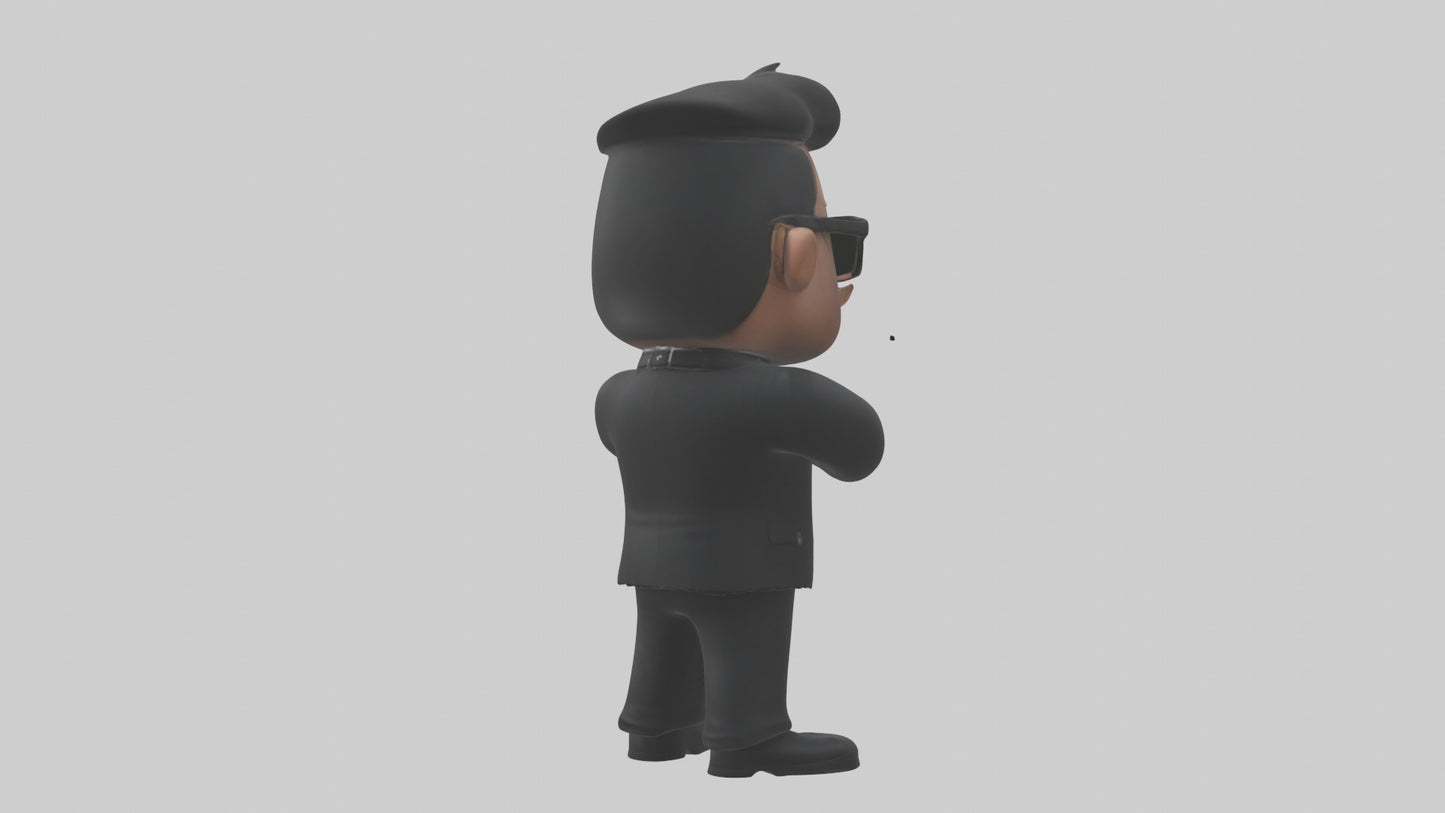 Cartoon Bodyguard model 3D model
