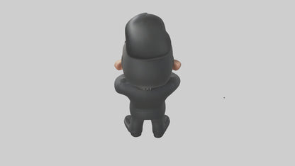 Cartoon Bodyguard model 3D model
