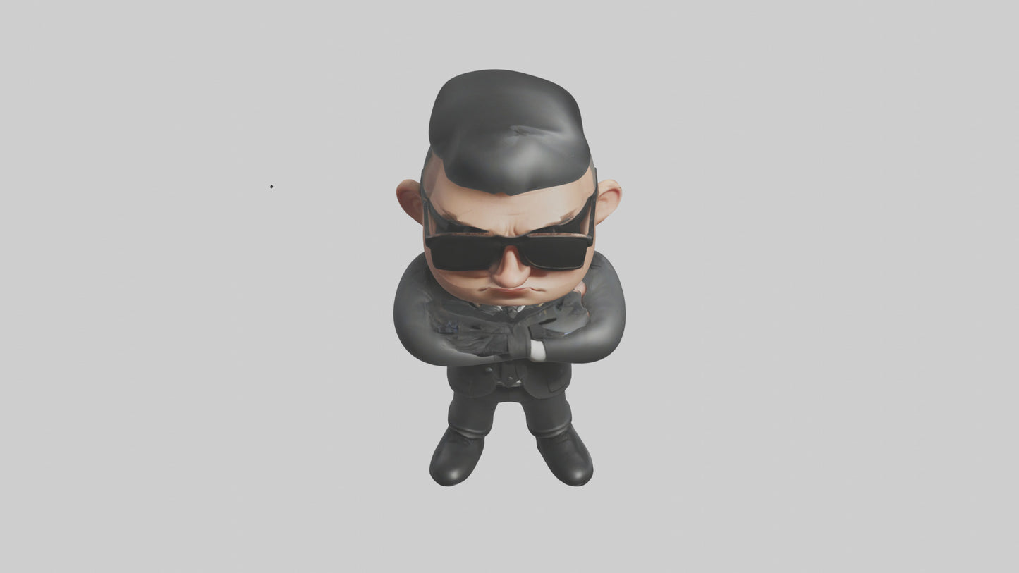 Cartoon Bodyguard model 3D model