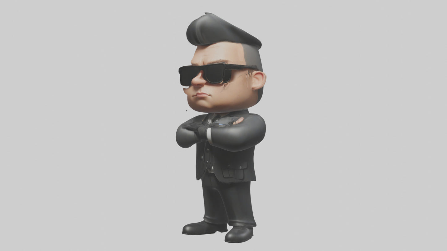 Cartoon Bodyguard model 3D model