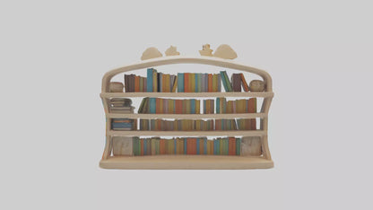 Cartoon Book Shelf model 3D model
