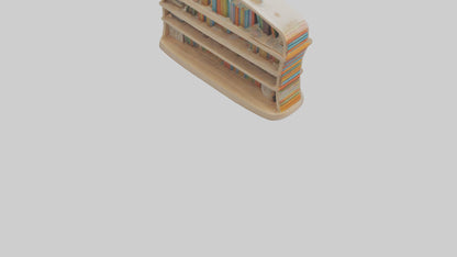 Cartoon Book Shelf model 3D model
