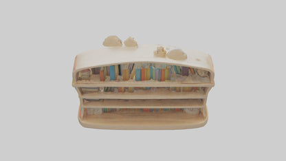 Cartoon Book Shelf model 3D model