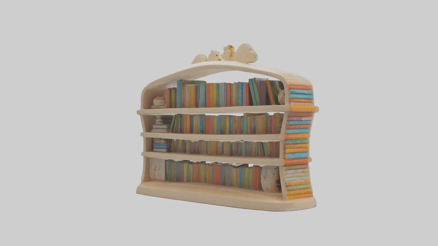 Cartoon Book Shelf model 3D model