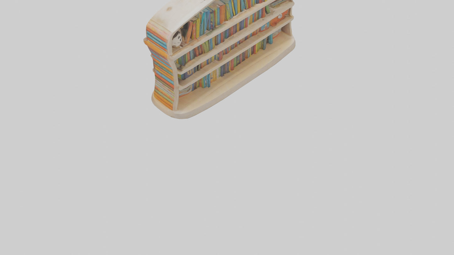Cartoon Book Shelf model 3D model