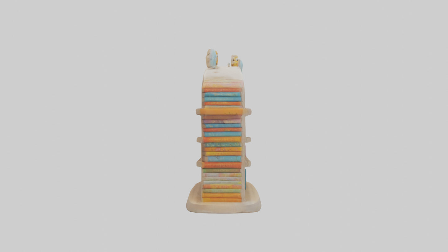 Cartoon Book Shelf model 3D model