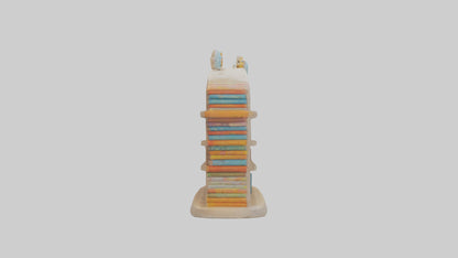 Cartoon Book Shelf model 3D model