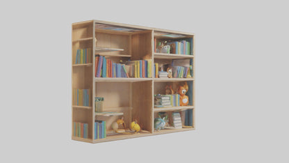 Cartoon Bookshelf model 3D model