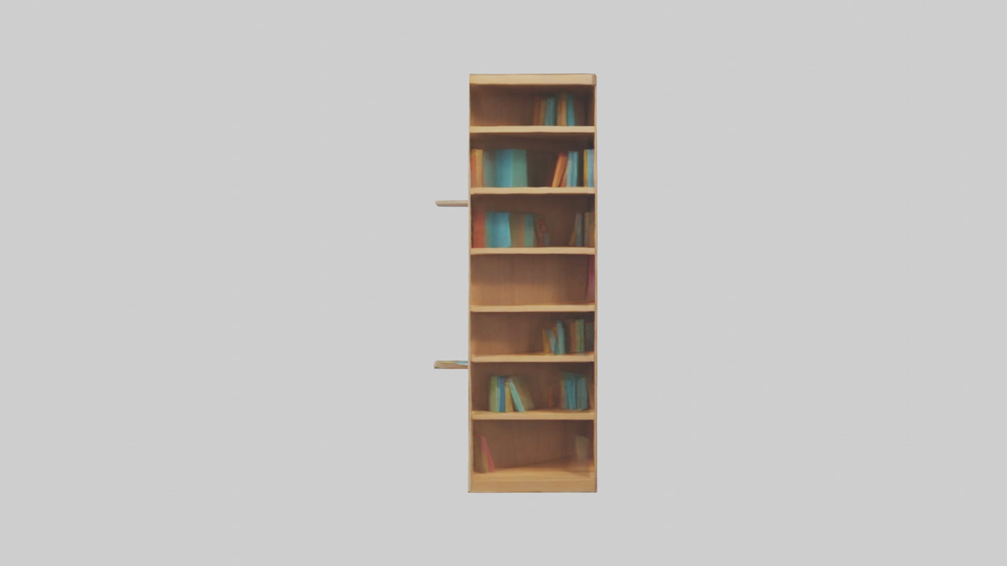 Cartoon Bookshelf model 3D model