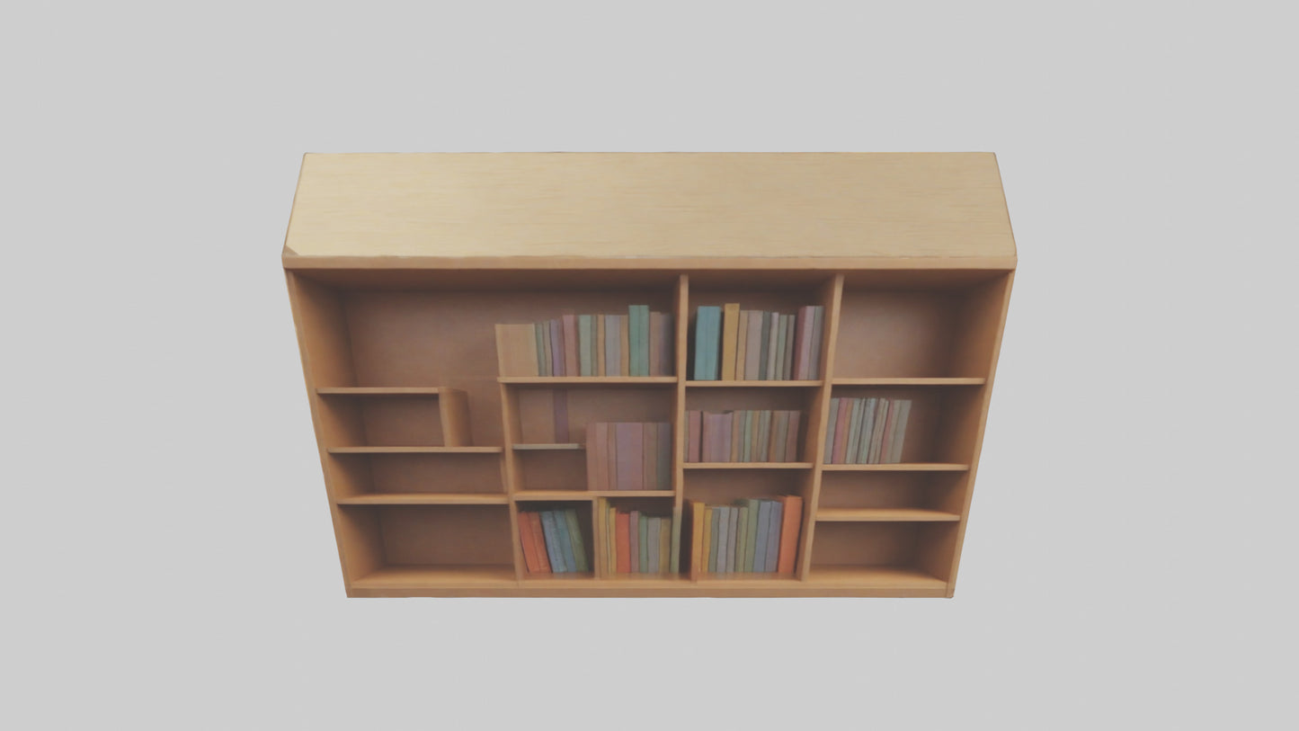 Cartoon Bookshelf model 3D model