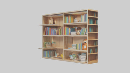 Cartoon Bookshelf model 3D model