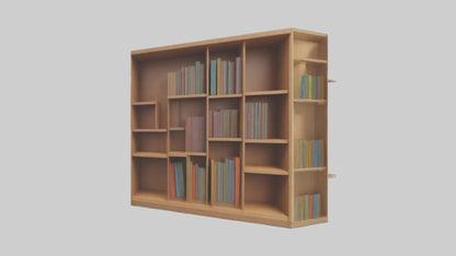 Cartoon Bookshelf model 3D model