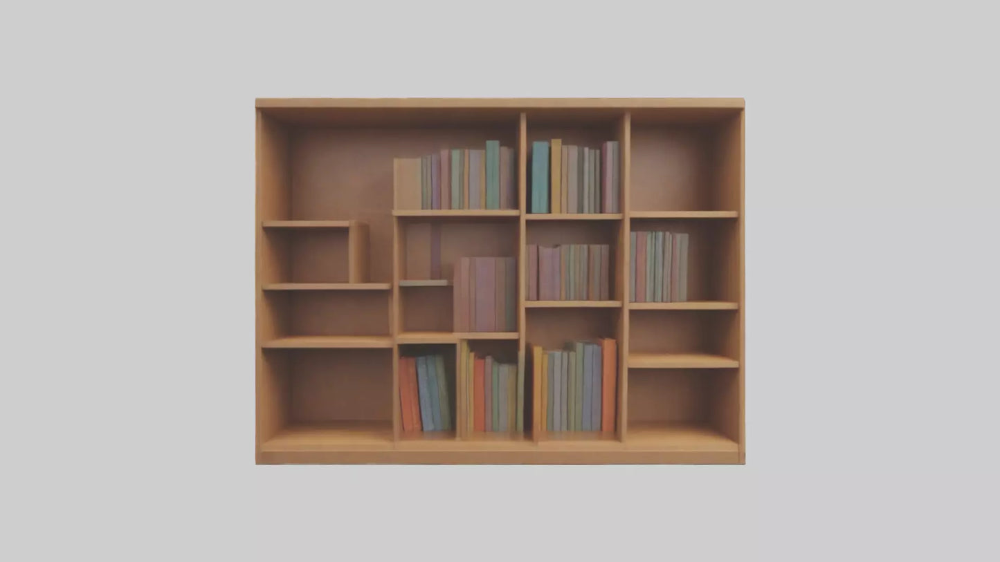 Cartoon Bookshelf model 3D model