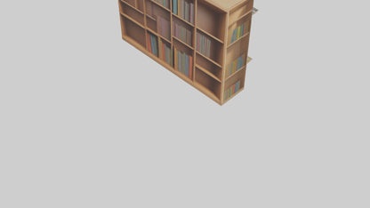 Cartoon Bookshelf model 3D model