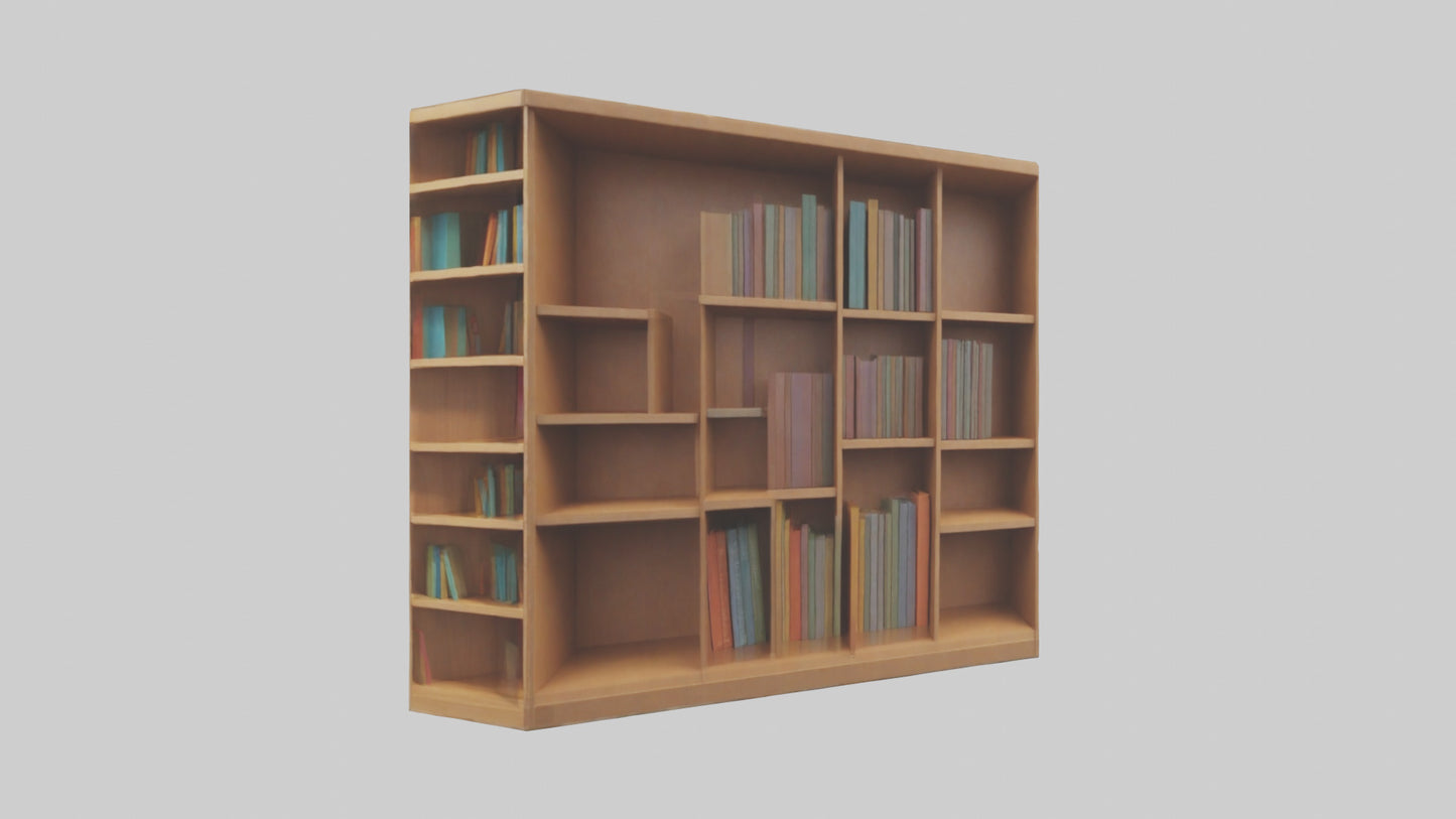 Cartoon Bookshelf model 3D model