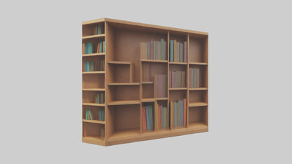 Cartoon Bookshelf model 3D model