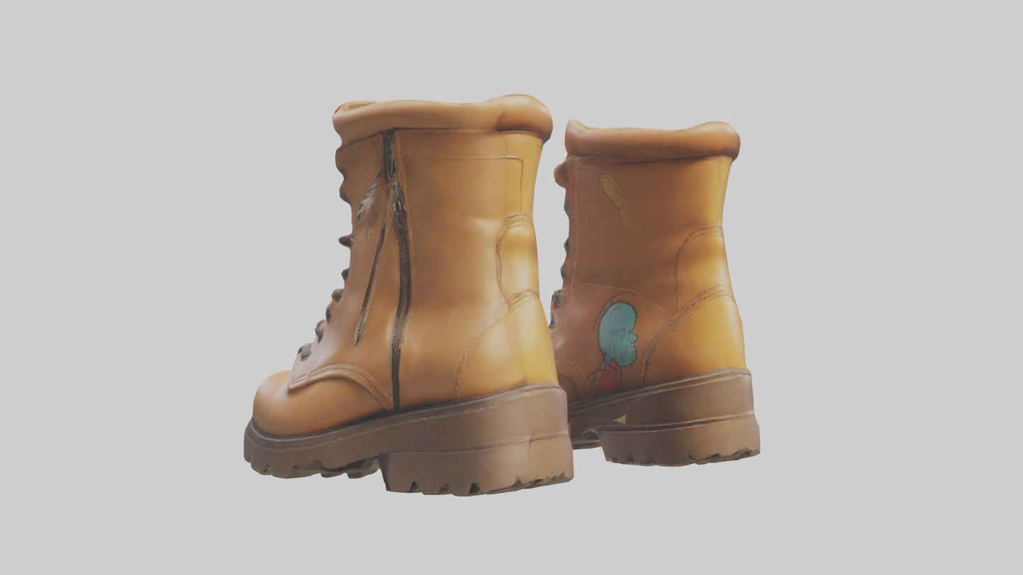 Cartoon Boots model 3D model