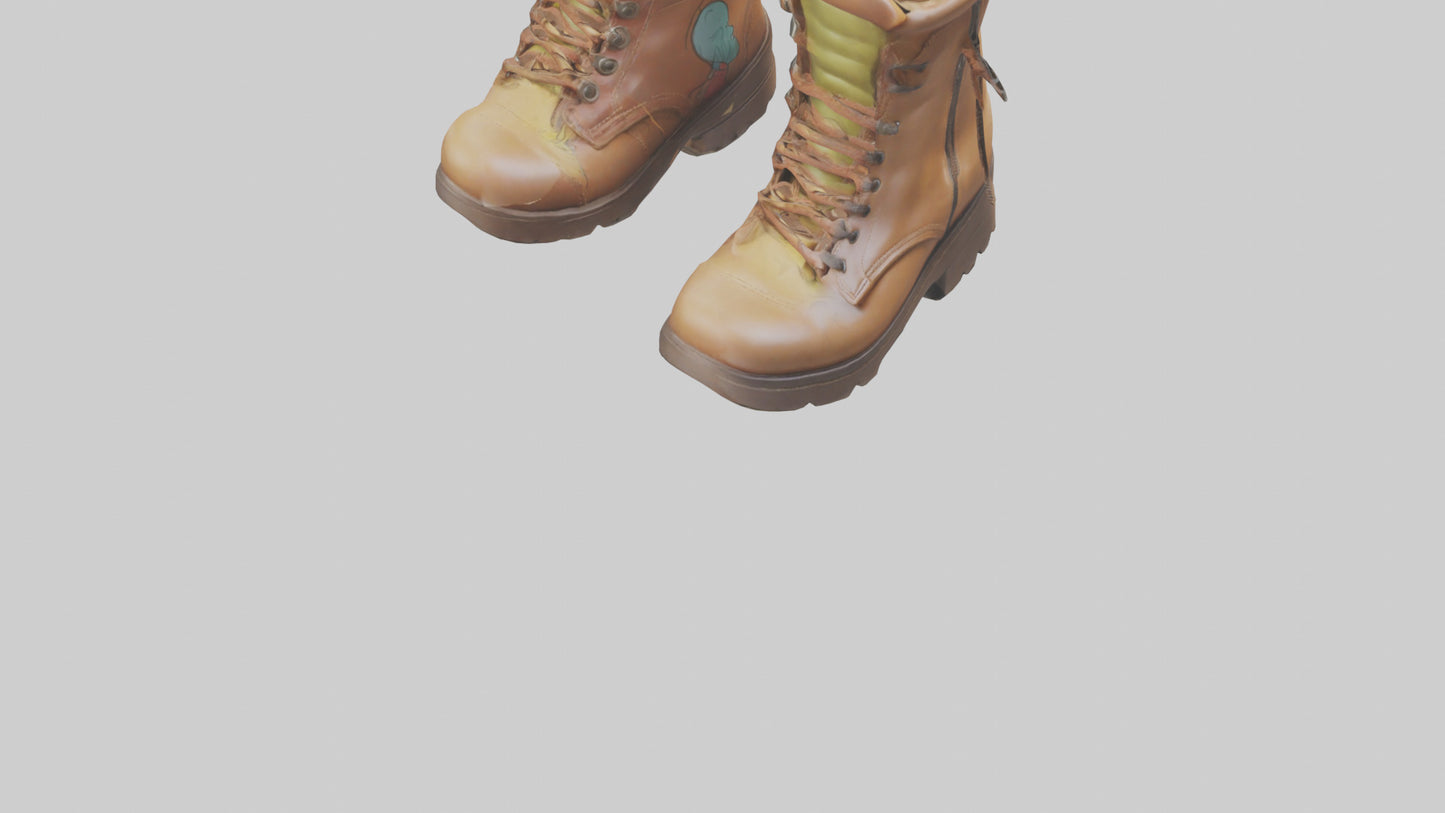 Cartoon Boots model 3D model