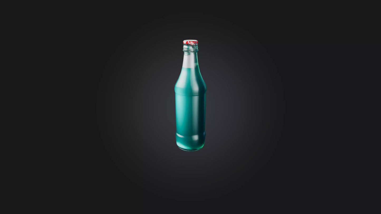 Cartoon Bottle of Soda 3D model