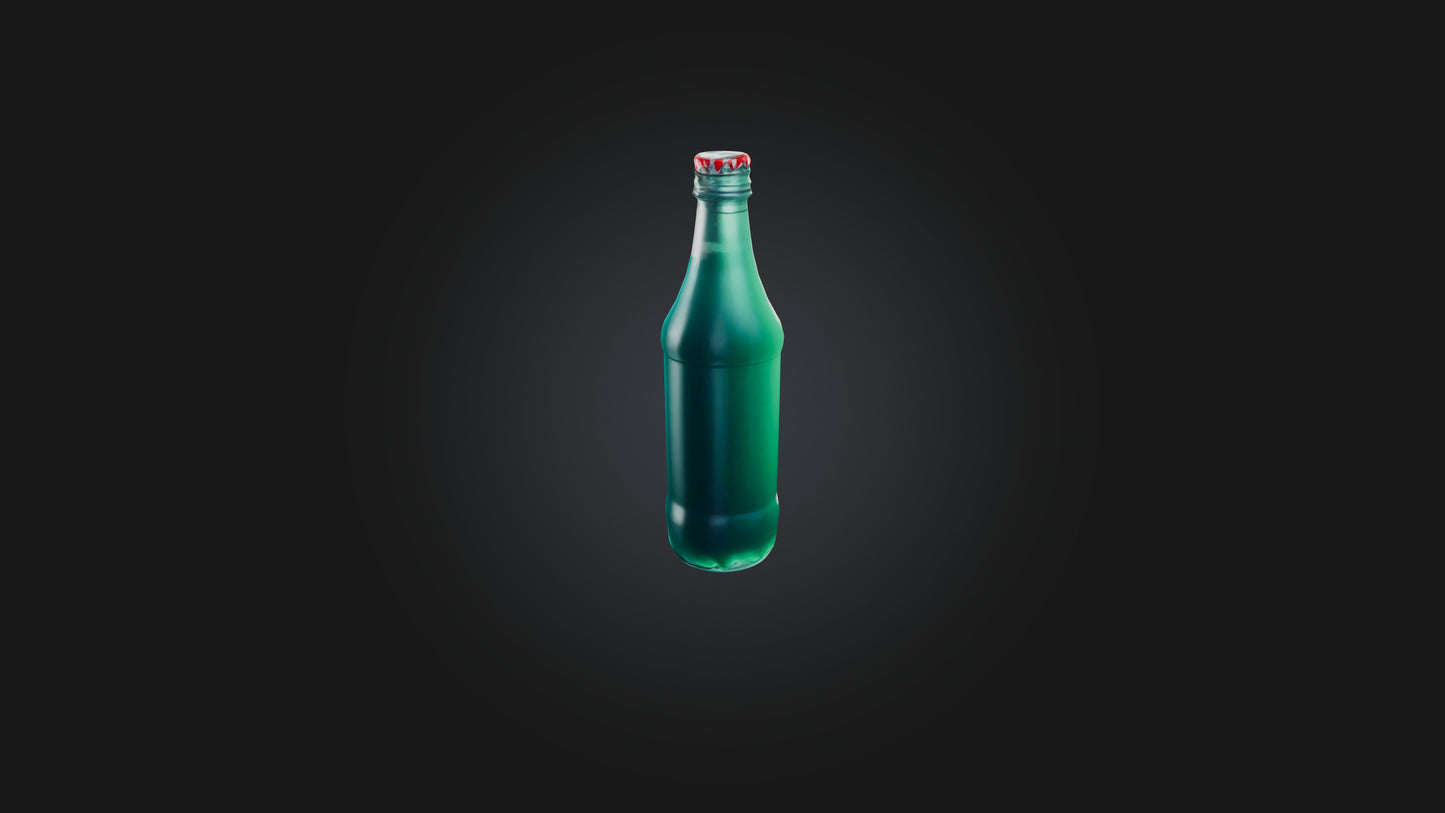 Cartoon Bottle of Soda 3D model
