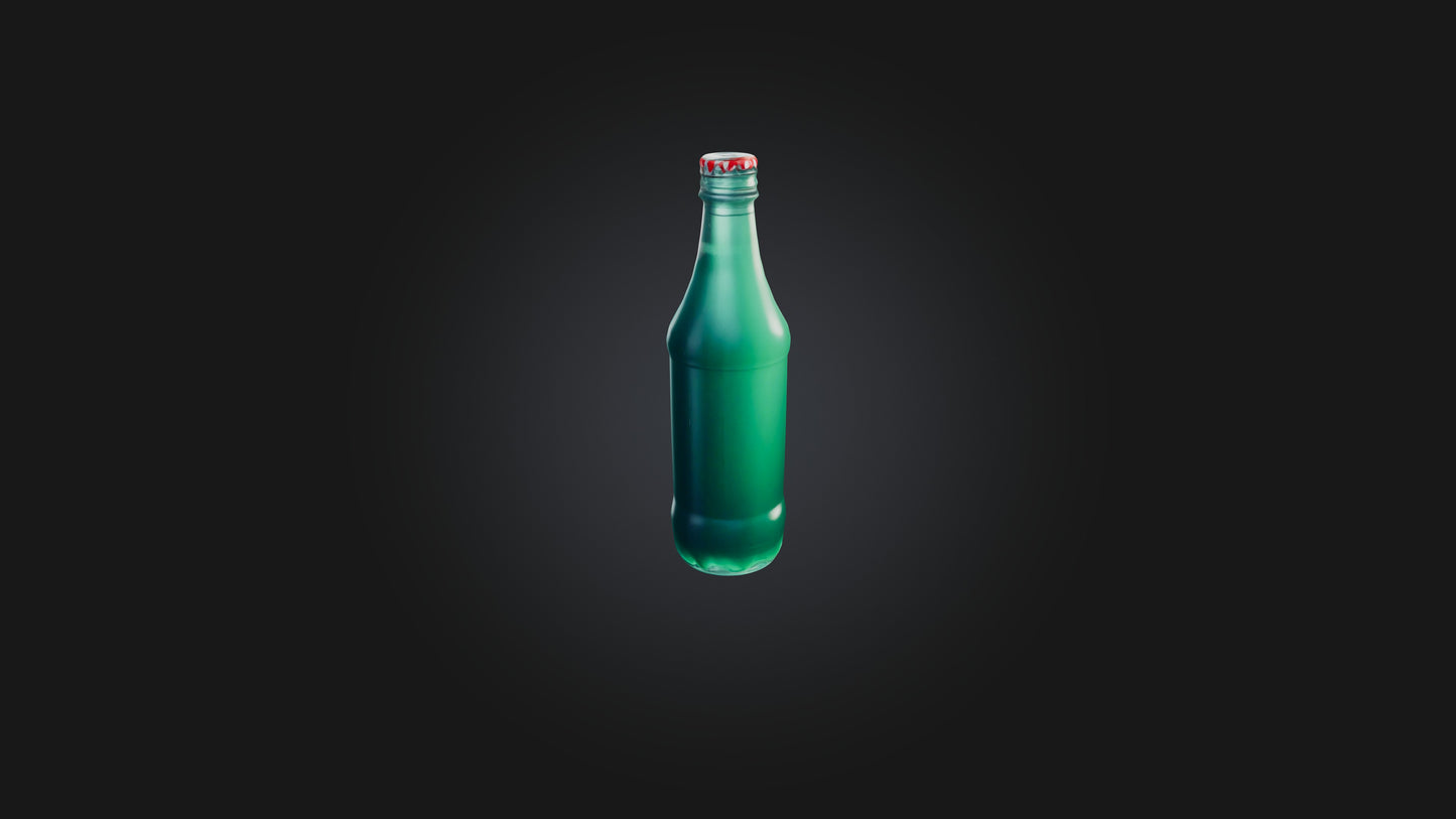 Cartoon Bottle of Soda 3D model