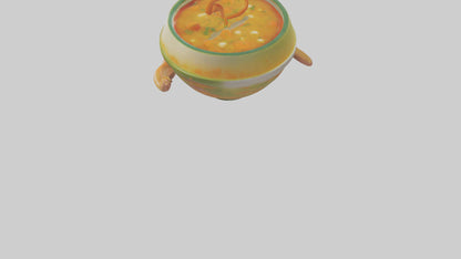 Cartoon Bowl of Soup model 3D model