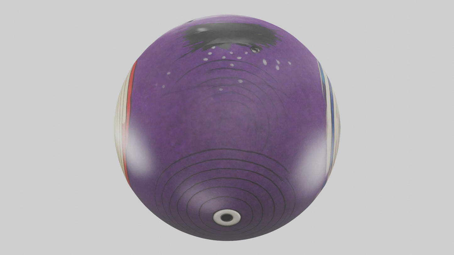Cartoon Bowling Ball model 3D model