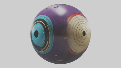 Cartoon Bowling Ball model 3D model