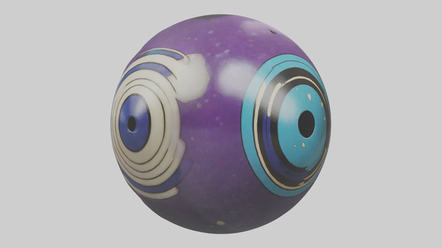 Cartoon Bowling Ball model 3D model