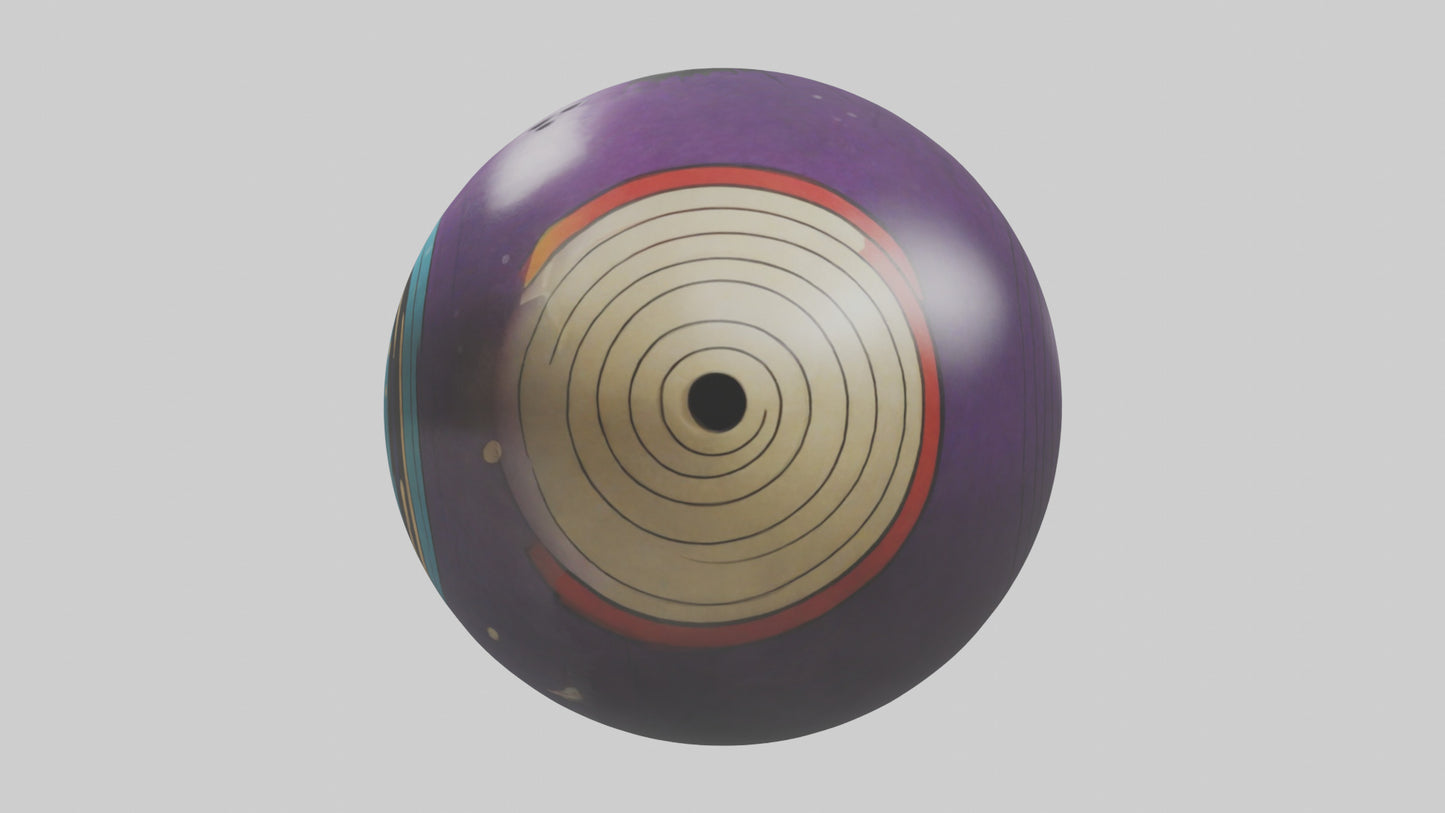 Cartoon Bowling Ball model 3D model