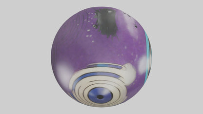 Cartoon Bowling Ball model 3D model