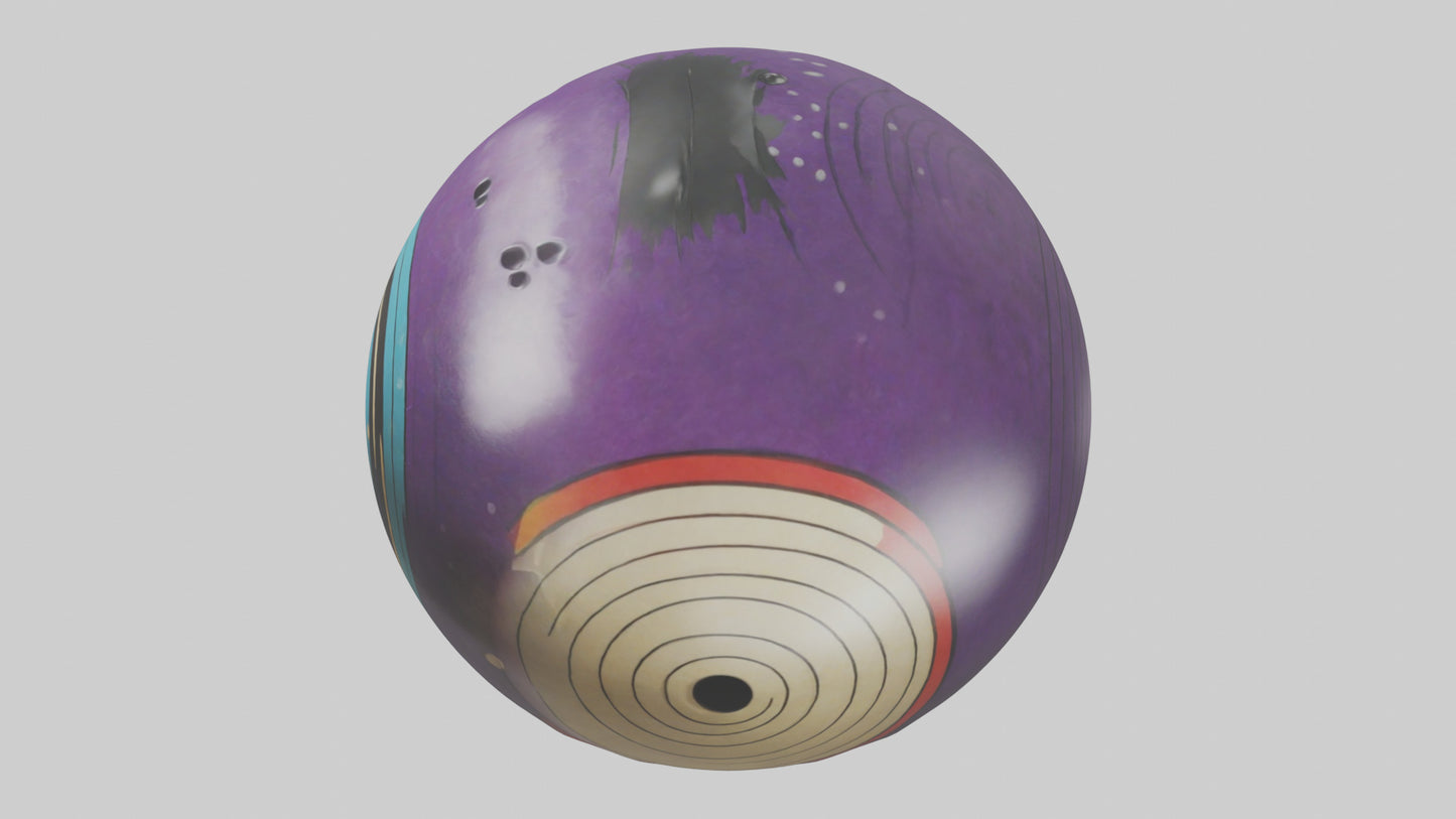 Cartoon Bowling Ball model 3D model