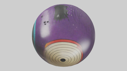 Cartoon Bowling Ball model 3D model