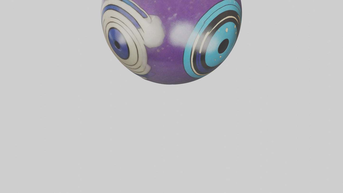 Cartoon Bowling Ball model 3D model